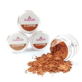 Encrust Ventures Tasty crafts Luster Dust | Pearl Dust | Edible Product for Cake Dcor | Sparkling Effect | topping | Glittering Shiner Dust | For Decorative Use, 4.25 gm - Copper