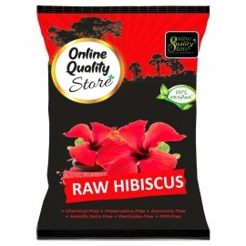 Online Quality Store 100% Pure Raw Dried Hibiscus_100g - The Green Herbs Organic Hibiscus Powder | Hibiscus Pure Herbal 100% Natural Raw & Dried Ayurvedic Powder for Face Pack
