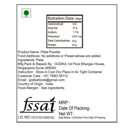 Godka Pure Pista Powder/Pistachio Powder,100 g