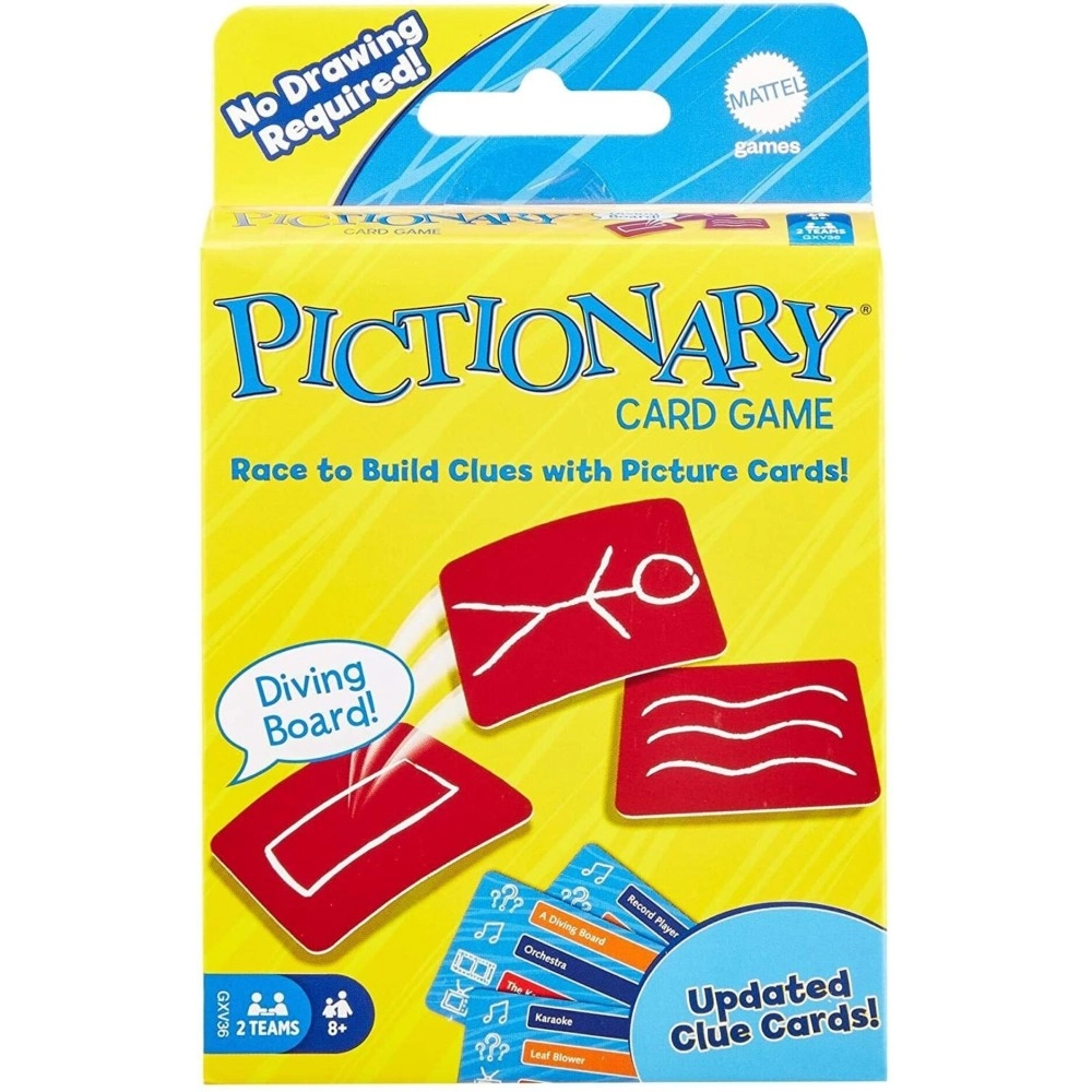 Mattel Games Pictionary Card Makes a Great Gift for Kid, Family or Adult Game Night, 8 Years and Older