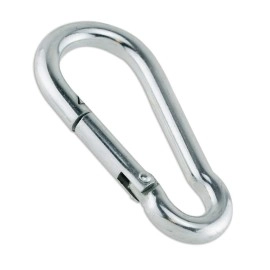 Serveuttam Stainless Steel Snap Hook - Heavy Duty Safety Lock Cable Attachment | SnapHooks for Weight-Lifting, Mountain Climbing, Gym and Home | M80x8 Metal Carabiner for Everyday Use (M8x80, 1Pc)