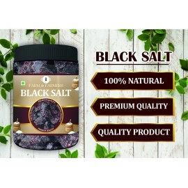 Farm & Farmers Black Salt Whole/Kala Namak, 400 gm