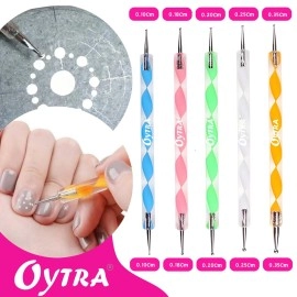 Oytra Mandala Dotting Tool Set 13 Piece for Clay Modelling Sculpting Shaping Nail Art Lippan Ball Embossing Acrylic Stylus Tools for Painting Sculpture Pottery Craft