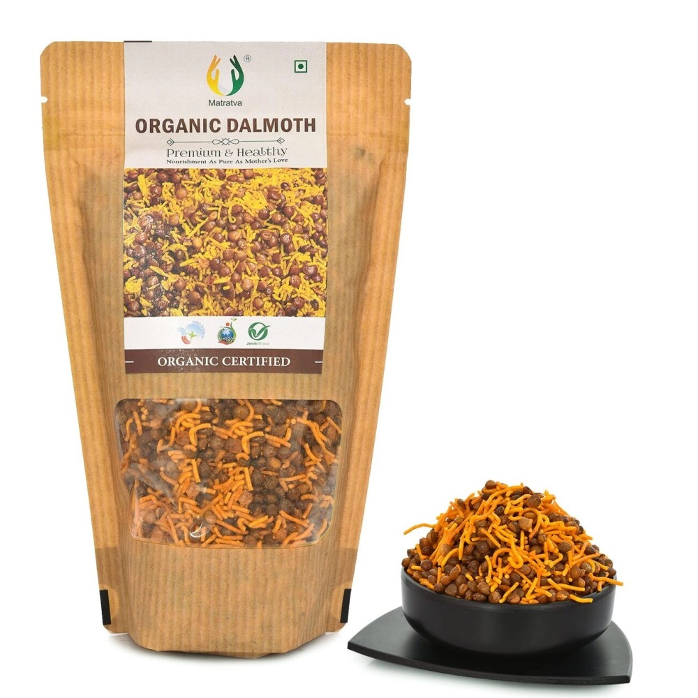 Matratva Premium Dal Moth Namkeen| Organic Ingredients| Healthy Snacks (250)