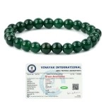 Reiki Crystal Products Natural Green Aventurine Bracelet 8 mm Round Bead Bracelet for Unisex