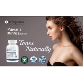 Trexgenics PUERARIA MIRIFICA extract 10:1 550mg with Collagen Booster Vitamin C (60 Vcaps)