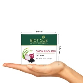 Biotique Onion Black Seed Hair Mask, Ideal For Hair Fall Control, 175g, Multi