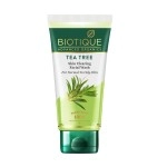 Biotique Tea Tree Skin Clearing Normal To Oily Skin Face Wash, 150 Ml Treats Acne, Pimples, Clear Skin Paraben & Sls Free, Multi