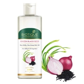 Biotique Onion Black Seed Hair Oil, for Silky and Strong Hair, 200ml