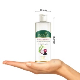 Biotique Onion Black Seed Hair Oil, for Silky and Strong Hair, 200ml
