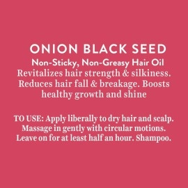 Biotique Onion Black Seed Hair Oil, for Silky and Strong Hair, 200ml