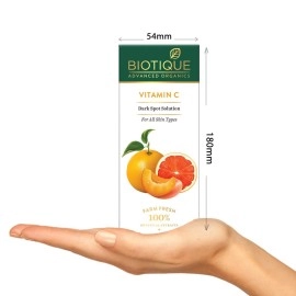 Biotique Vitamin C Dark Spot Solution Serum 30ml Brightening, Radiant Skin, Reduce Pigmentation All Skin Tone SLS & Paraben Free, Multi