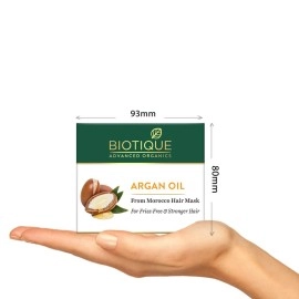 Biotique Argan Oil Hair Mask from Morocco (Ideal for Frizz -Free and Stronger Hair), 175g