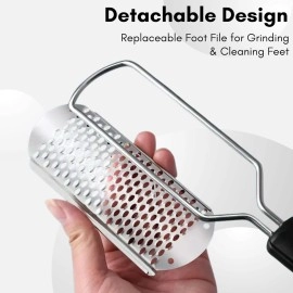 Beaut Secrets Pedicure Foot File Callus Remover, Foot Scrubber Removes Hard Skin, Can Be Used On Both Dry And Wet Feet, Foot Rasp Black.