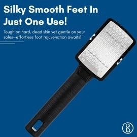 Beaut Secrets Foot Rasp Foot File And Callus Remover Pedicure Tool Remove Hard Skin, Black