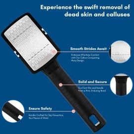 Beaut Secrets Foot Rasp Foot File And Callus Remover Pedicure Tool Remove Hard Skin, Black