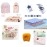 Fareto Just Born Baby Girl & Boy Daily Essential Hospital Kit All in One(Pack of 57 Items)(0-3 Months)(Unisex), Multicolor