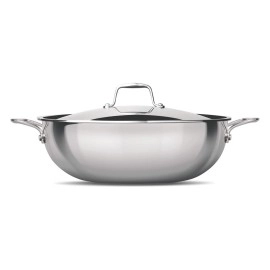 Milton Pro Cook Triply Stainless Steel Kadhai with Lid, 28 cm / 4.6 Litre