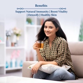 Blue Nectar Turmeric Green Tea Loose Leaves for Immunity Booster | Free Tea Infuser | 100% Natural, Handpicked from Assam, Packed in Glass Jar (65g)