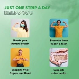 TruRadix Nutrition Vitamin D3 Dissolving Strips - 30 Count 400IU Oral Vitamin Supplement Strips - Naturally Plant-Based D3 Vitamin Formula - Vegan Immune Support Supplement - Fast Absorption