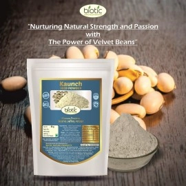 Biotic Safed Musli, Ashwagandha, Shatavari, Gokhru, Vidarikand & Kaunch Seed Powder - 300gms (50gms each)