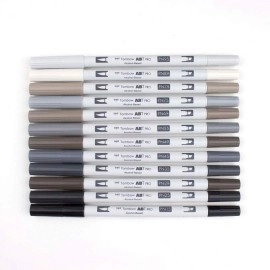 Tombow ABT Pro Marker Set 12pc Gray