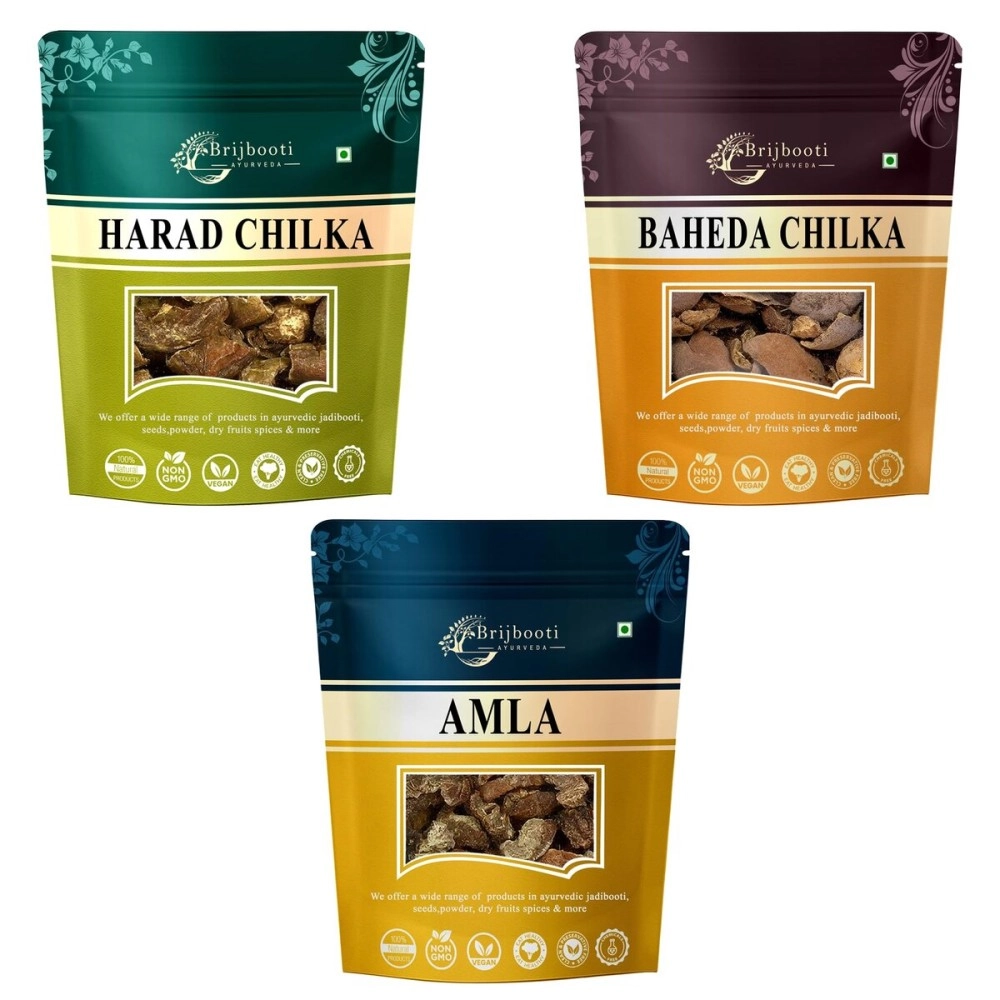 BrijBooti Mahavir Harad, Baheda and Amla (100g Each)