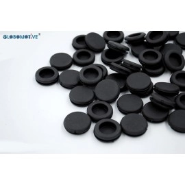 GLOBOMOTIVE Premium Blanking Closed Rubber Grommets (20 Pcs, 12 mm)