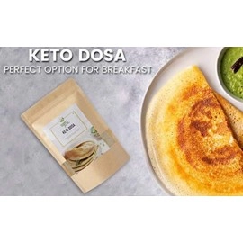 SUPPLE foods Keto Dosa Batter Instant Mix - 400g - Healthy Low Carb, High Protein & Low GI Diet - Easy to Cook Natural Plant Proteins Dosa Mix Powder - Gluten Free and Vegan