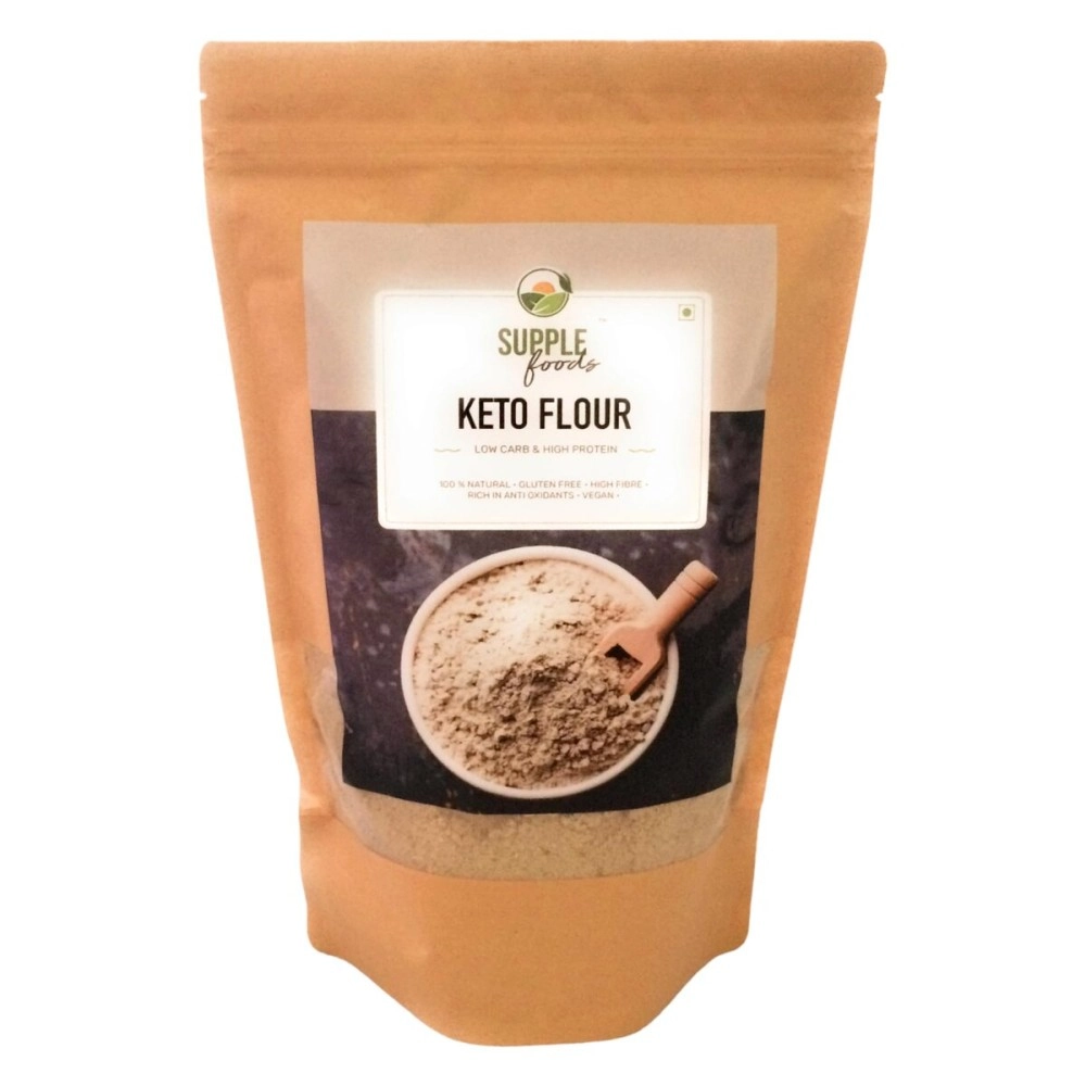 SUPPLE foods Keto Flour - Healthy Low Carb Flour, Low Gi, High Protein, Gluten Free/Wheat Free Keto Atta - 900 grams (Use Keto Aata To Make Rotis, Keto Bread)