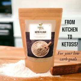 SUPPLE foods Keto Flour - Healthy Low Carb Flour, Low Gi, High Protein, Gluten Free/Wheat Free Keto Atta - 900 grams (Use Keto Aata To Make Rotis, Keto Bread)