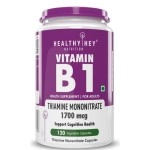 HealthyHey Nutrition Vitamin B1 Thiamine -120 Veg Capsules