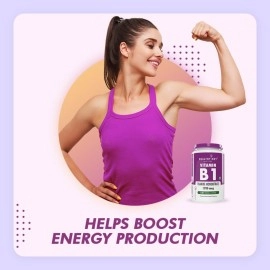 HealthyHey Nutrition Vitamin B1 Thiamine -120 Veg Capsules