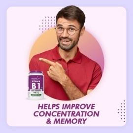 HealthyHey Nutrition Vitamin B1 Thiamine -120 Veg Capsules