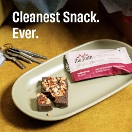 The Whole Truth - Protein Bars - Double Cocoa - Pack of 6 (6 x 52g) - No Added Sugar - All Natural