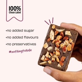 The Whole Truth - Protein Bars - Double Cocoa - Pack of 6 (6 x 52g) - No Added Sugar - All Natural