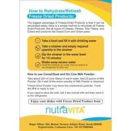 Nutra Vita Freeze Dried Parmesan Cheese Flakes, 100% Vegetarian, no preservatives, packed in reuseable PET Bottle-100gms