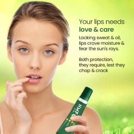 NMF-E Moisturising Lip Care 10 Gm | Lip balm | Spf40+ For Dry And Chapped Lips | Aloe Vera & Vitamin E | Protects lips from dryness & sun damage | Dermatologically Tested