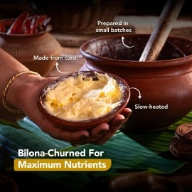 Anveshan Empowering farmers with technology A2 Desi Cow Ghee (1Ltr x 2 Jars) | Glass Jar | Bilona Method | Curd-Churned | Pure, Natural & Healthy | Lab Tested | Grass-Fed Cultured Ghee