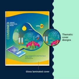 YOUVA Navneet | Hard Bound | Combined Practical Book | 22x28 cm | 1 Ruled / 1 Plain | 96 Pages | Pack of 3