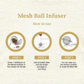 TEA CULTURE OF THE WORLD Stainless Steel Tea Ball Infuser (Tea Strainer, Ball Strainer, Tea Filter, Tea Maker)