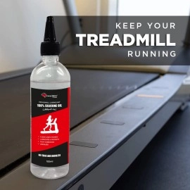 PowerMax Fitness Multi-Purpose PMS-100 (100ml Silicone Oil Bottle) 100% Pure Silicone Treadmill Belt Lubricant, Full Belt Width Lubrication, No Odor & No Propellants, Nozzle Cap for Easy Application