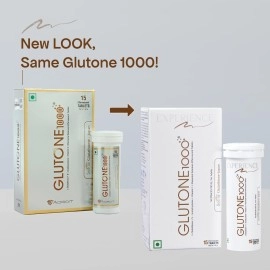 Glutone 1000 Setria L-Glutathione Tablets for Radiant & Clear Skin | 600mg Premium L-Glutathione & Vitamin C | Skin glow Brightening Supplement | 15 Effervescent Tablets | Orange Flavor (Pack of 2)