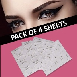 S.A.V.I 32 Styles 4 Sheets Eye Makeup Quick Eyeliner Eye-shadow Stencil Stickies For Women