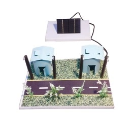 Solar Street Light Energy Conservation Model for School Science Project, with Decorative Material and Project Report.