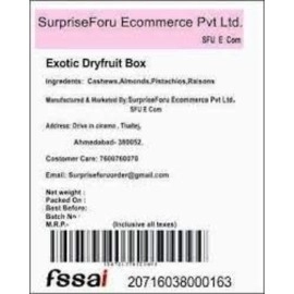 SFU E Com Premium Dry Fruit Gift Box Hamper for Diwali, Christmas, Holi, New Year with Greeting Card, 16