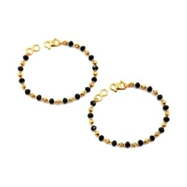 JHB Baby Bracelet Crystal Nazariya Brass Bangle/Br..