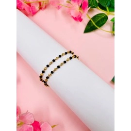 JHB Baby Bracelet Crystal Nazariya Brass Bangle/Bracelet For Kids for Baby Girls & Baby Boys(Black & Golden)