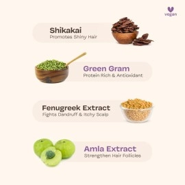 Maate Baby Shampoo for Health Scalp & Strong Hair | Green Gram & Fenugreek - 250 ml (Pack of 2)