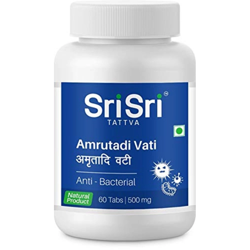 Sri Sri Tattva Amrutadi Vati 500mg Tablet - 60 Count (Pack of 3)
